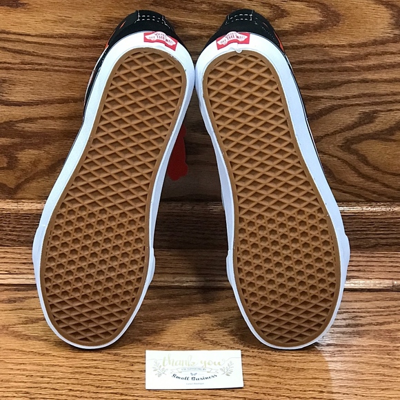 Vans Sk8 Hi Reissue Flame Black True White Shoes - Picture 7 of 8